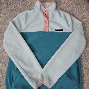 Lands' End Blue and Pink Sweatshirt